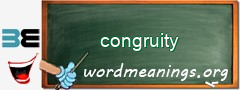 WordMeaning blackboard for congruity